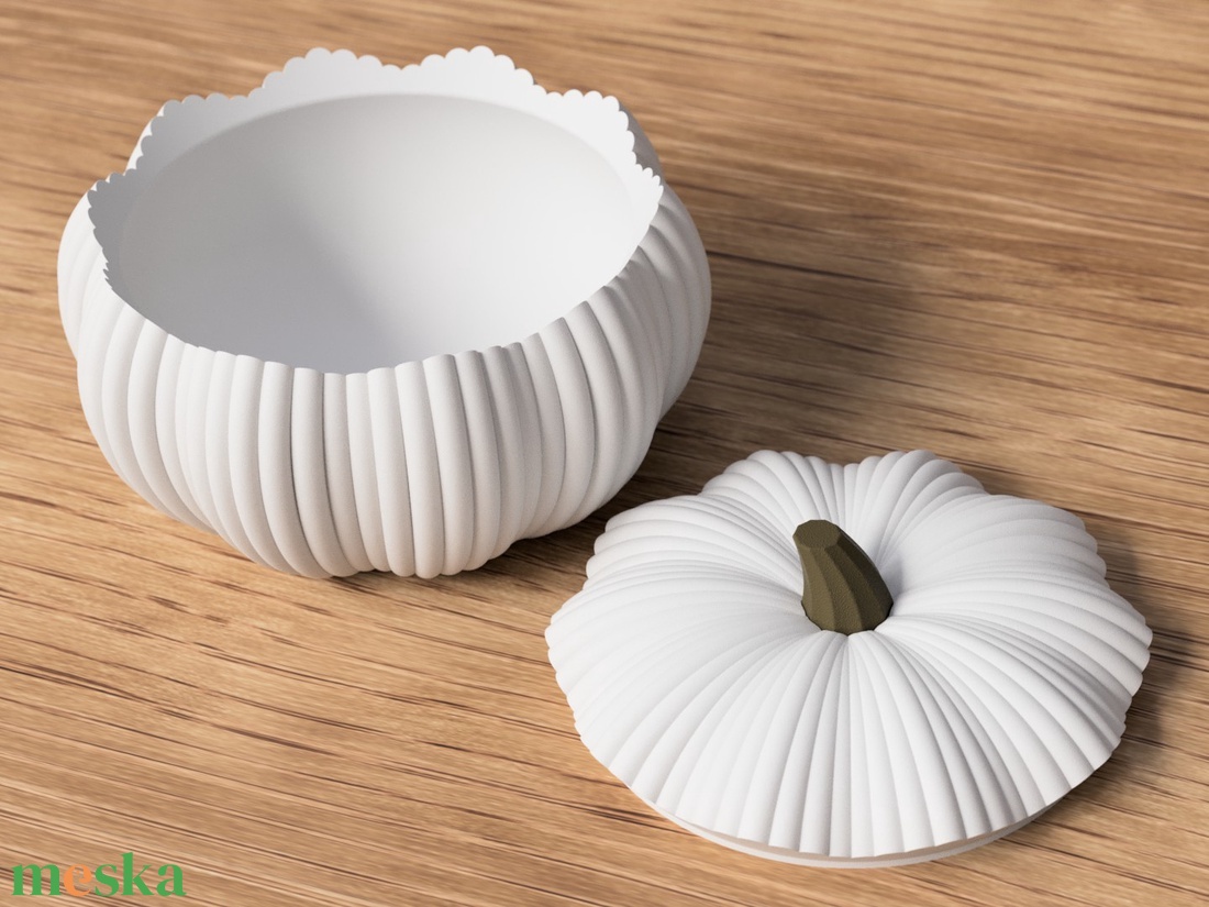 3D tök tál - otthon & életmód - dekoráció - dekoratív figurák és szobrok - Meska.hu