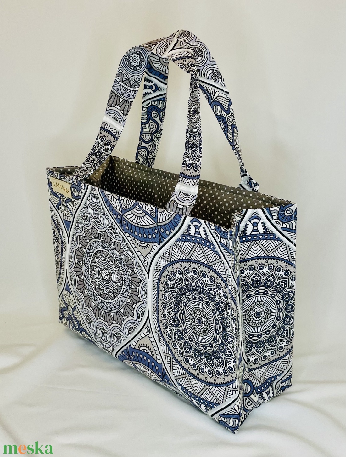 Mandala mintás vászon szatyor - táska & tok - bevásárlás & shopper táska - shopper, textiltáska, szatyor - Meska.hu Mandala mintás vászon szatyor - táska & tok - bevásárlás & shopper táska - shopper, textiltáska, szatyor - Meska.hu