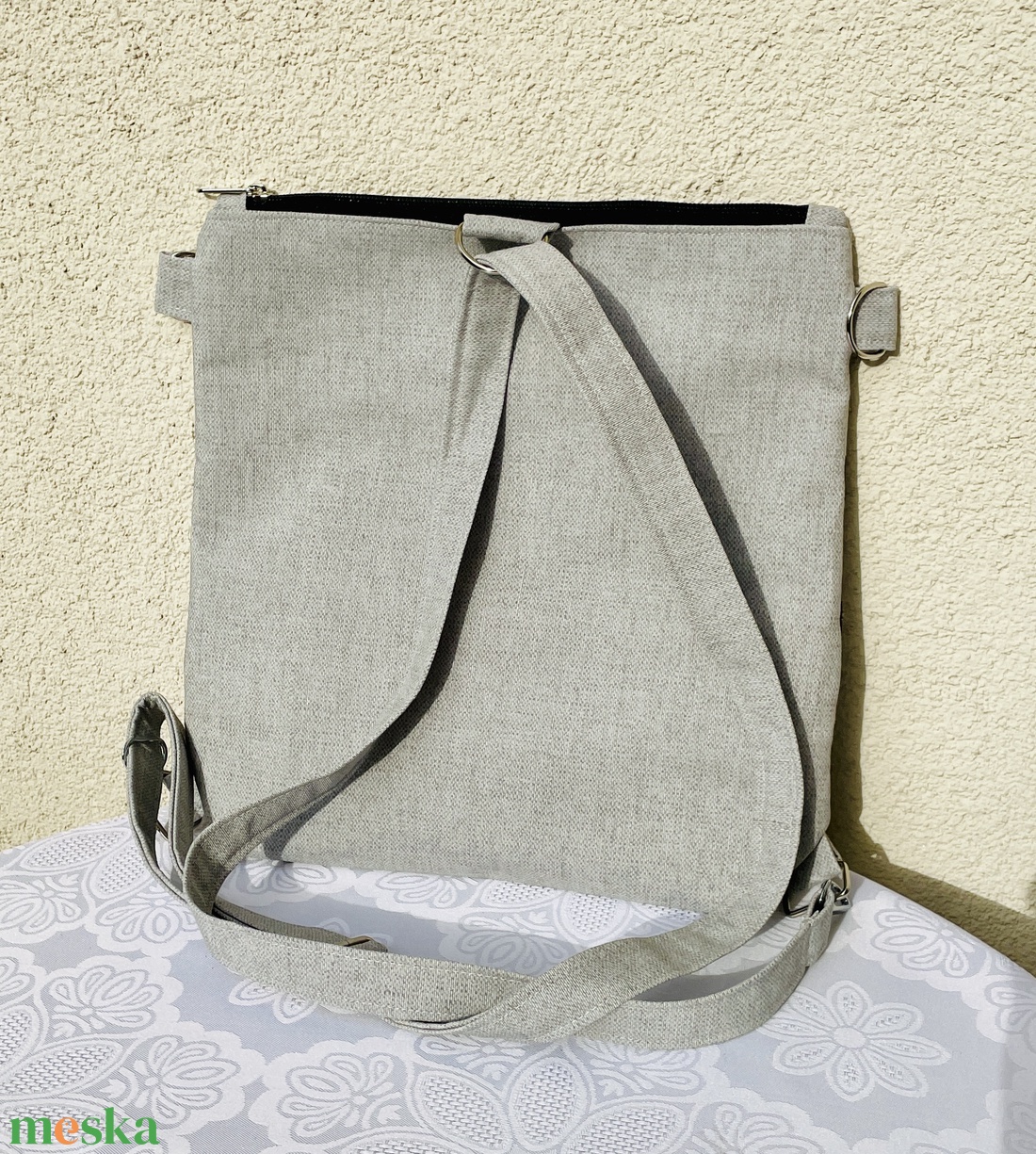 3in1 vászon női hátizsák  - táska & tok - variálható táska - Meska.hu