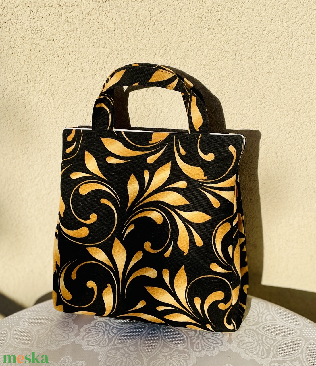 Mintás ételtartó táska - táska & tok - uzsonna- & ebéd tartó - ebéd tasak, doboz - Meska.hu