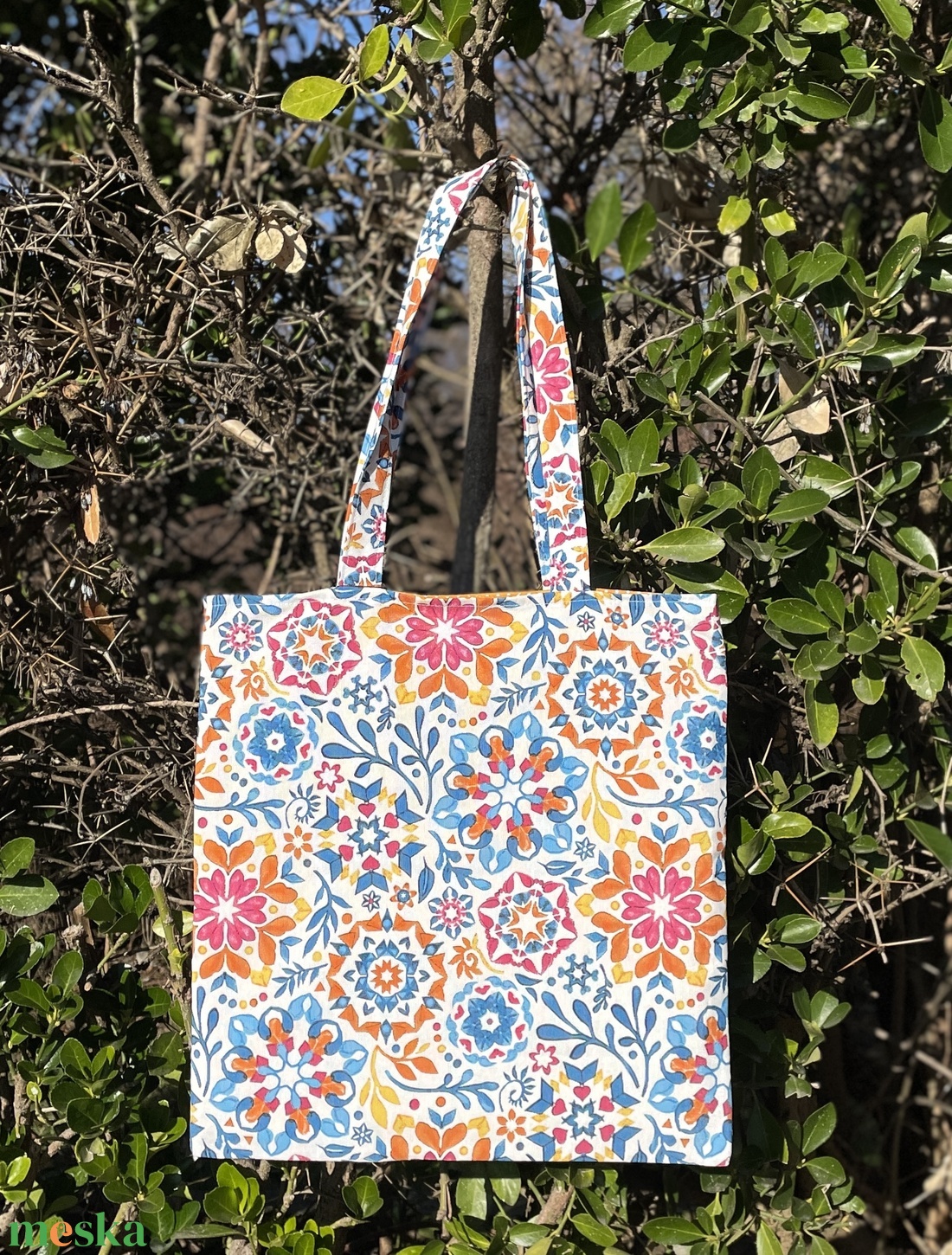 Mintás bevásárlószatyor - táska & tok - bevásárlás & shopper táska - shopper, textiltáska, szatyor - Meska.hu