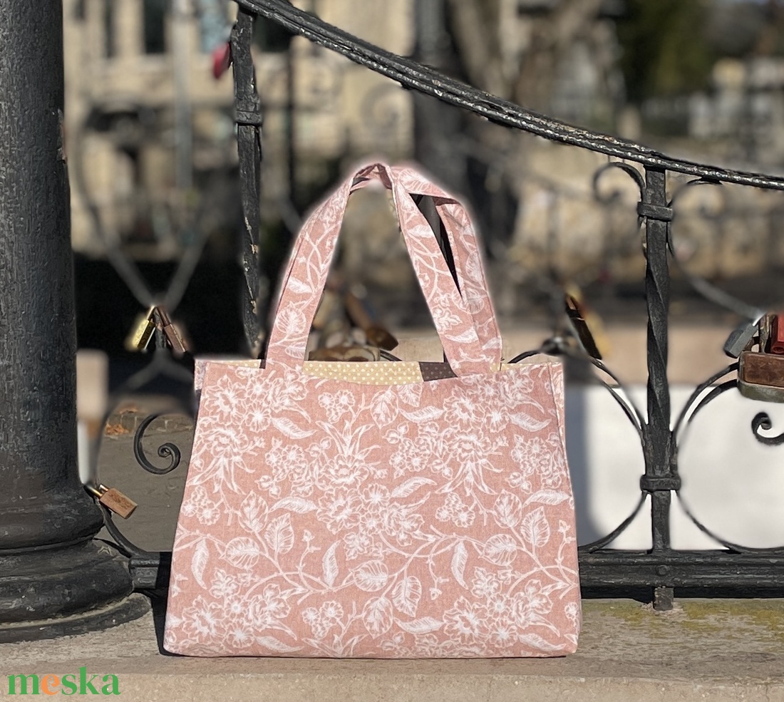 Mintás bevásárlószatyor - táska & tok - bevásárlás & shopper táska - shopper, textiltáska, szatyor - Meska.hu