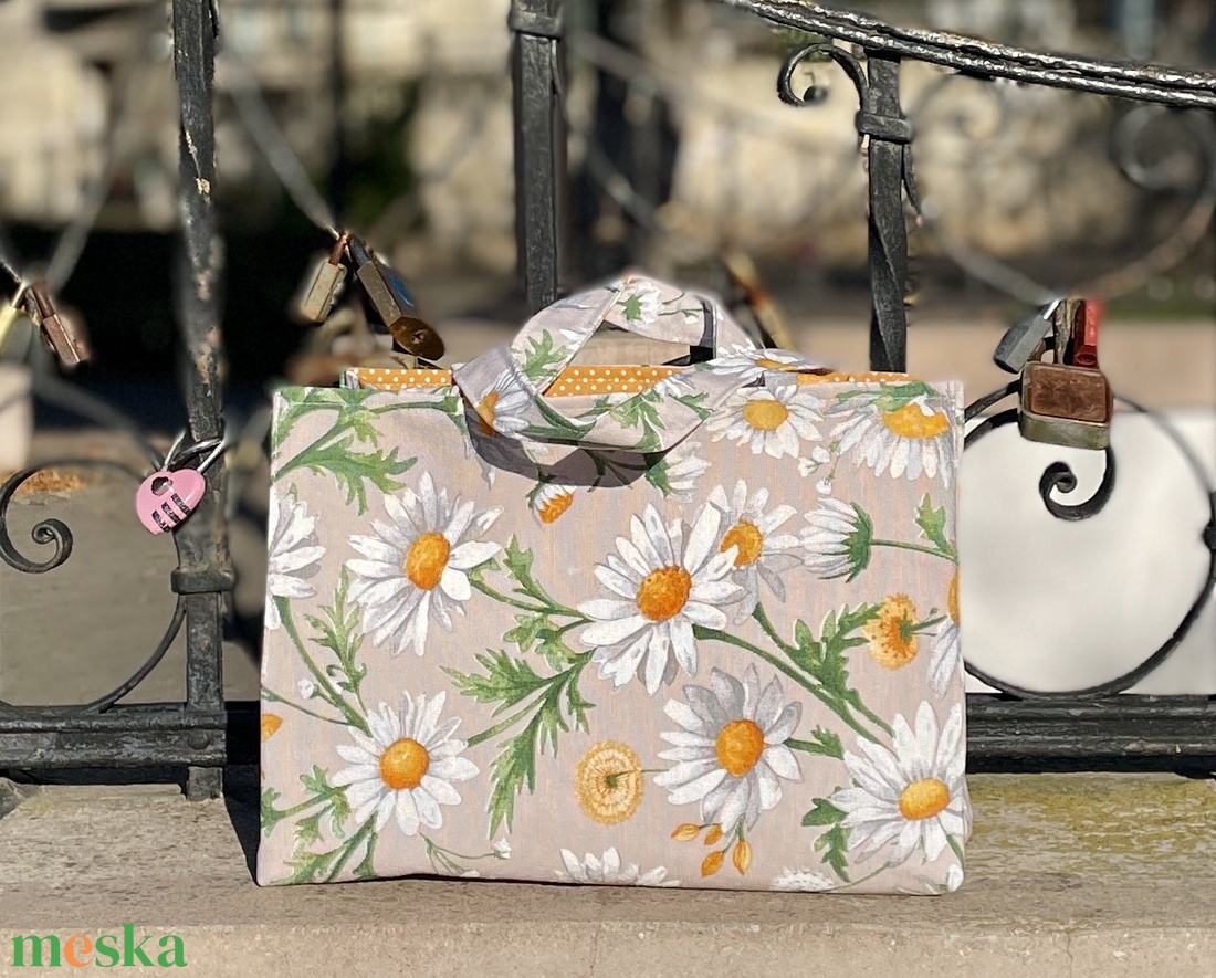 Mintás bevásárlószatyor - táska & tok - bevásárlás & shopper táska - shopper, textiltáska, szatyor - Meska.hu