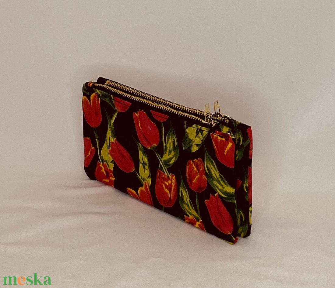 2 részes virág mintás neszesszer, pénztárca - táska & tok - neszesszer - Meska.hu
