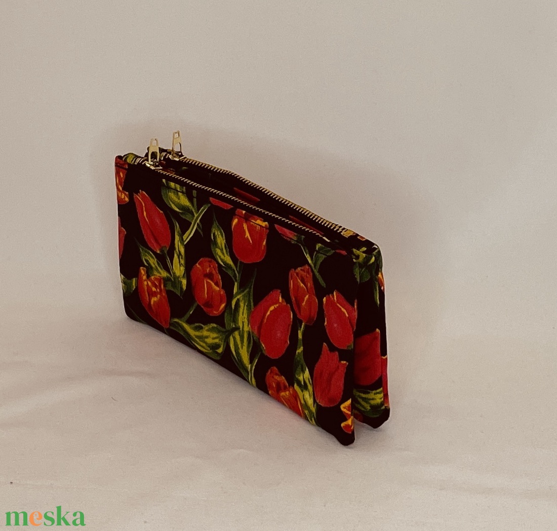 2 részes virág mintás neszesszer, pénztárca - táska & tok - neszesszer - Meska.hu