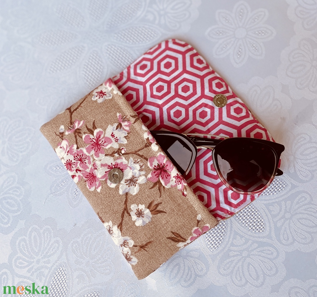 Vászon szemüvegtok mintás  - táska & tok - pénztárca & más tok - szemüvegtok - Meska.hu