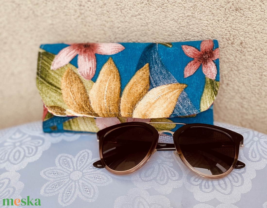 Vászon szemüvegtok mintás  - táska & tok - pénztárca & más tok - szemüvegtok - Meska.hu