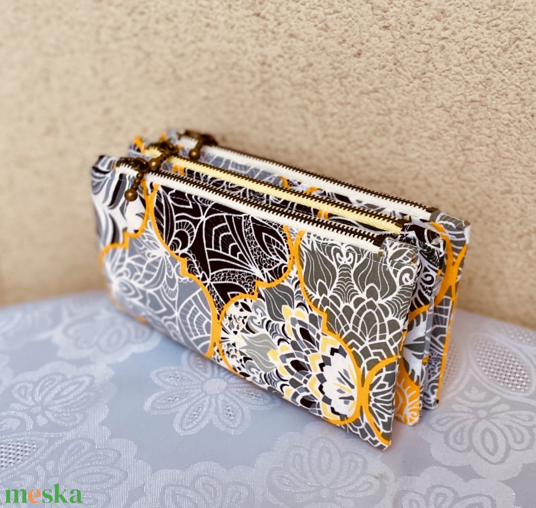 3 részes mintás neszesszer, pénztárca - táska & tok - neszesszer - Meska.hu
