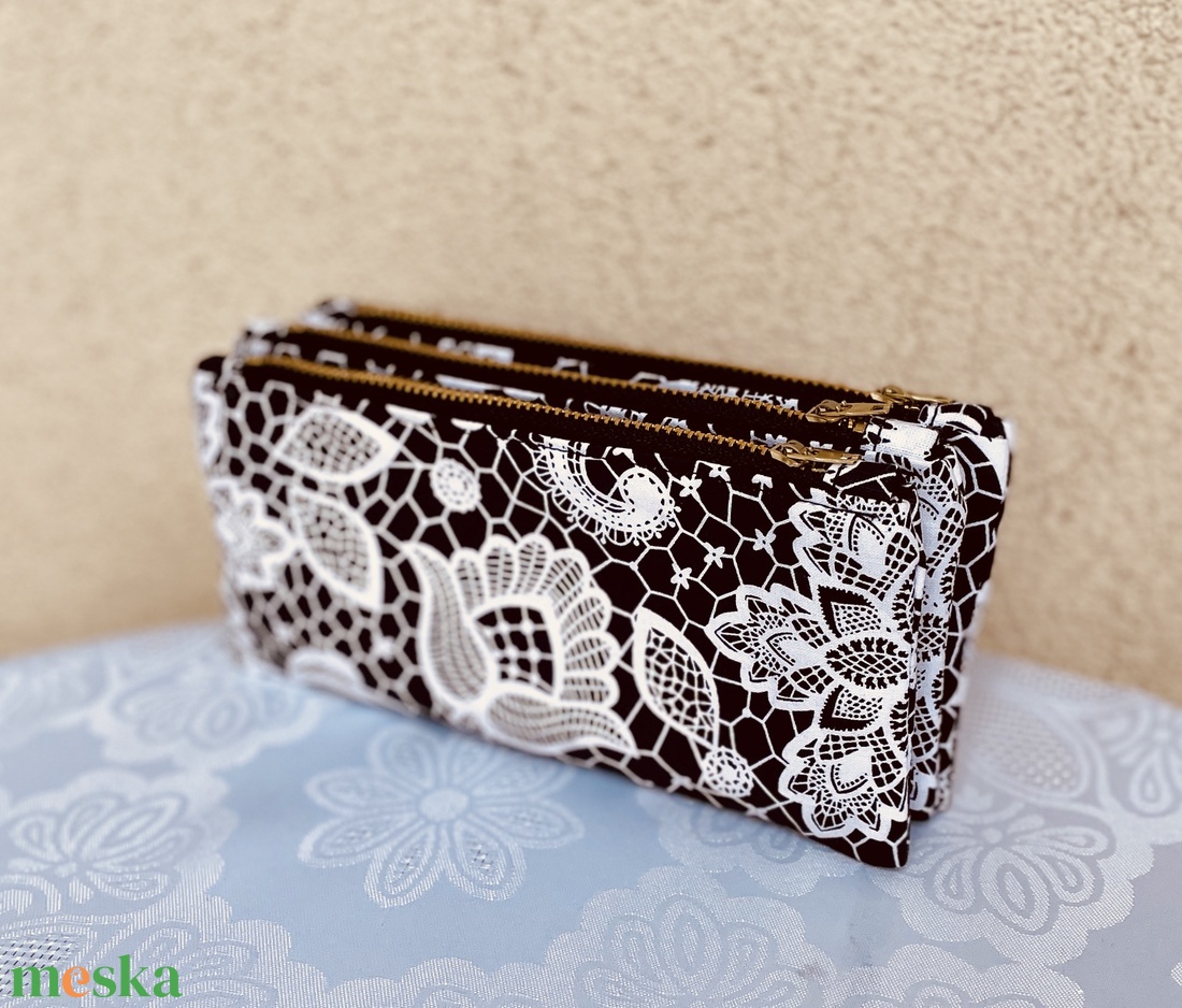 3 részes mintás neszesszer, pénztárca - táska & tok - neszesszer - Meska.hu