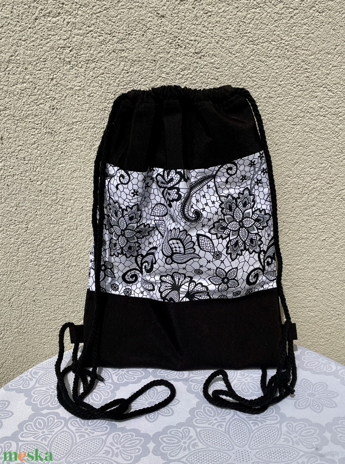 Mintás hátizsák/gymbag - táska & tok - hátizsák - tornazsák, gymbag - Meska.hu