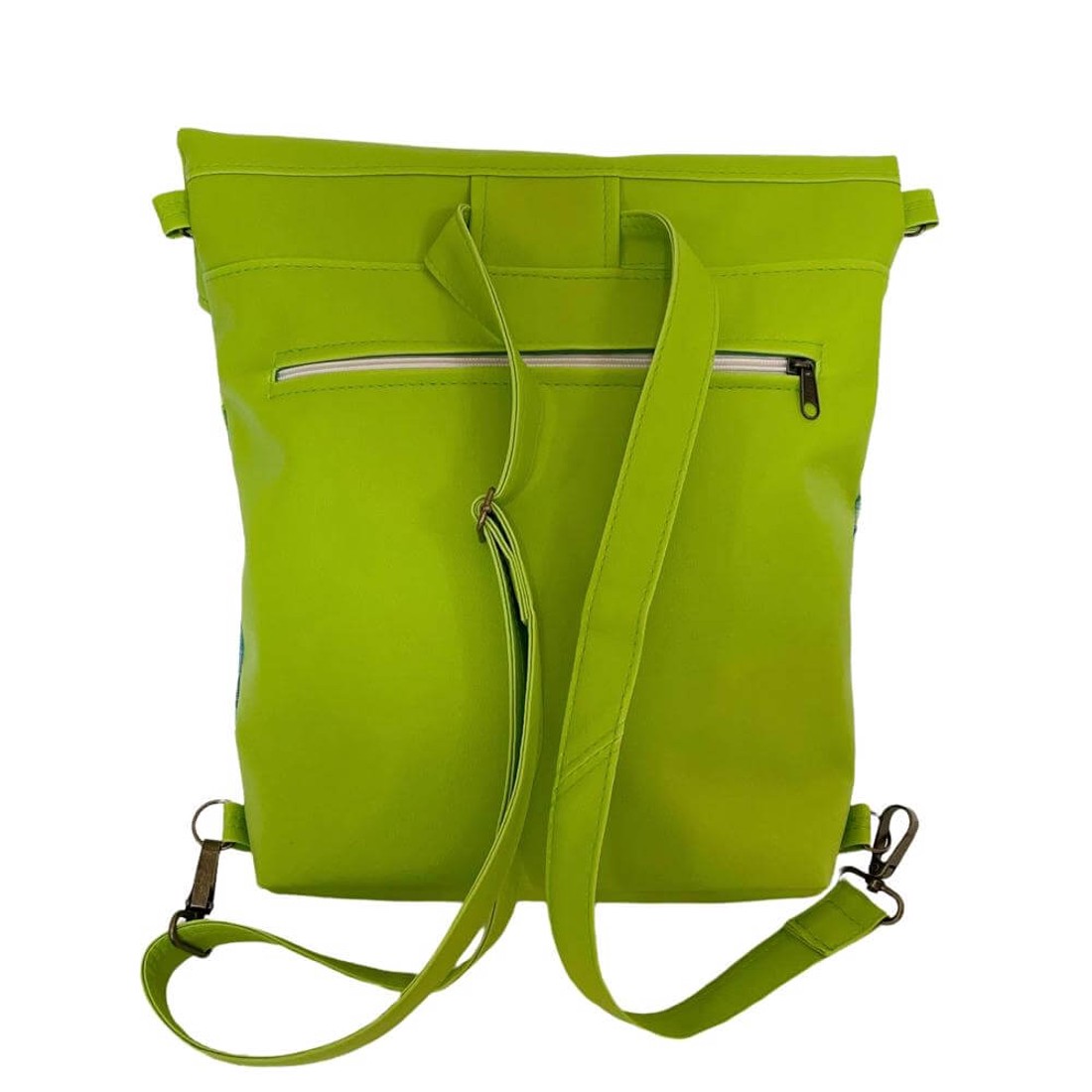 SuziartBag Zöld tavirózsás 3in1 hátizsák - táska & tok - kézitáska & válltáska - válltáska - Meska.hu SuziartBag Zöld tavirózsás 3in1 hátizsák - táska & tok - kézitáska & válltáska - válltáska - Meska.hu