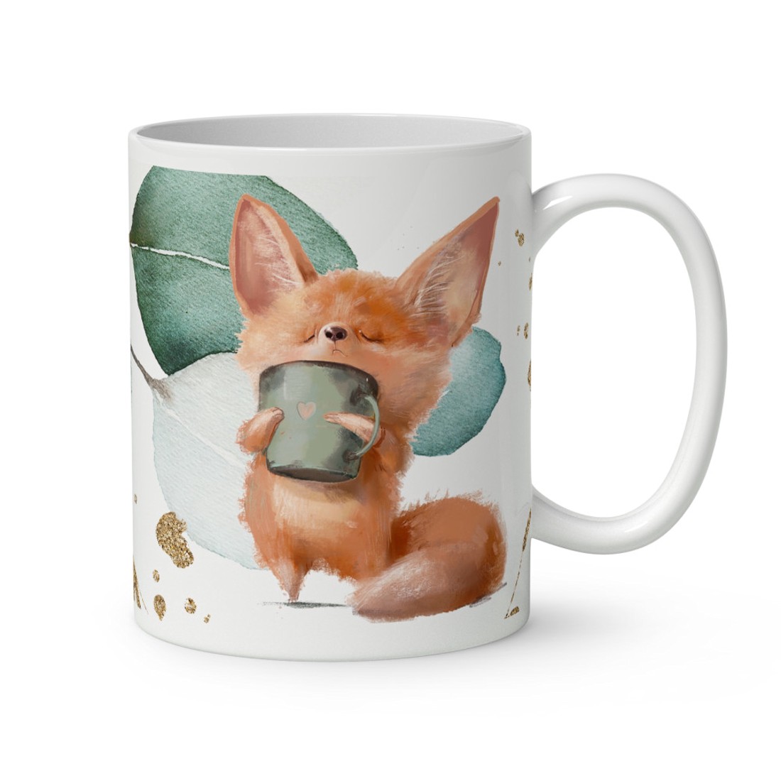 Kérd a neveddel - Fox Coffee mintás bögre - otthon & életmód - konyhafelszerelés, tálalás - tálalás - bögre & csésze - Meska.hu