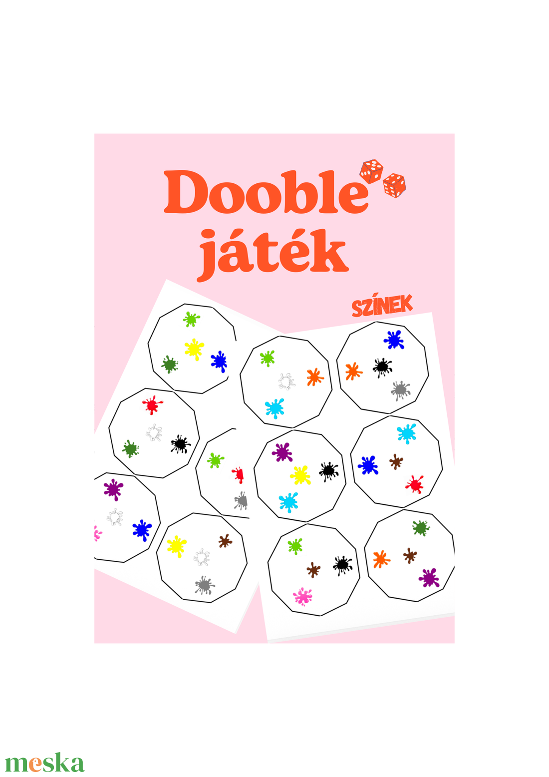 Dooble játék - színek - játék & sport - készségfejlesztő és logikai játék - logikai játékok - Meska.hu