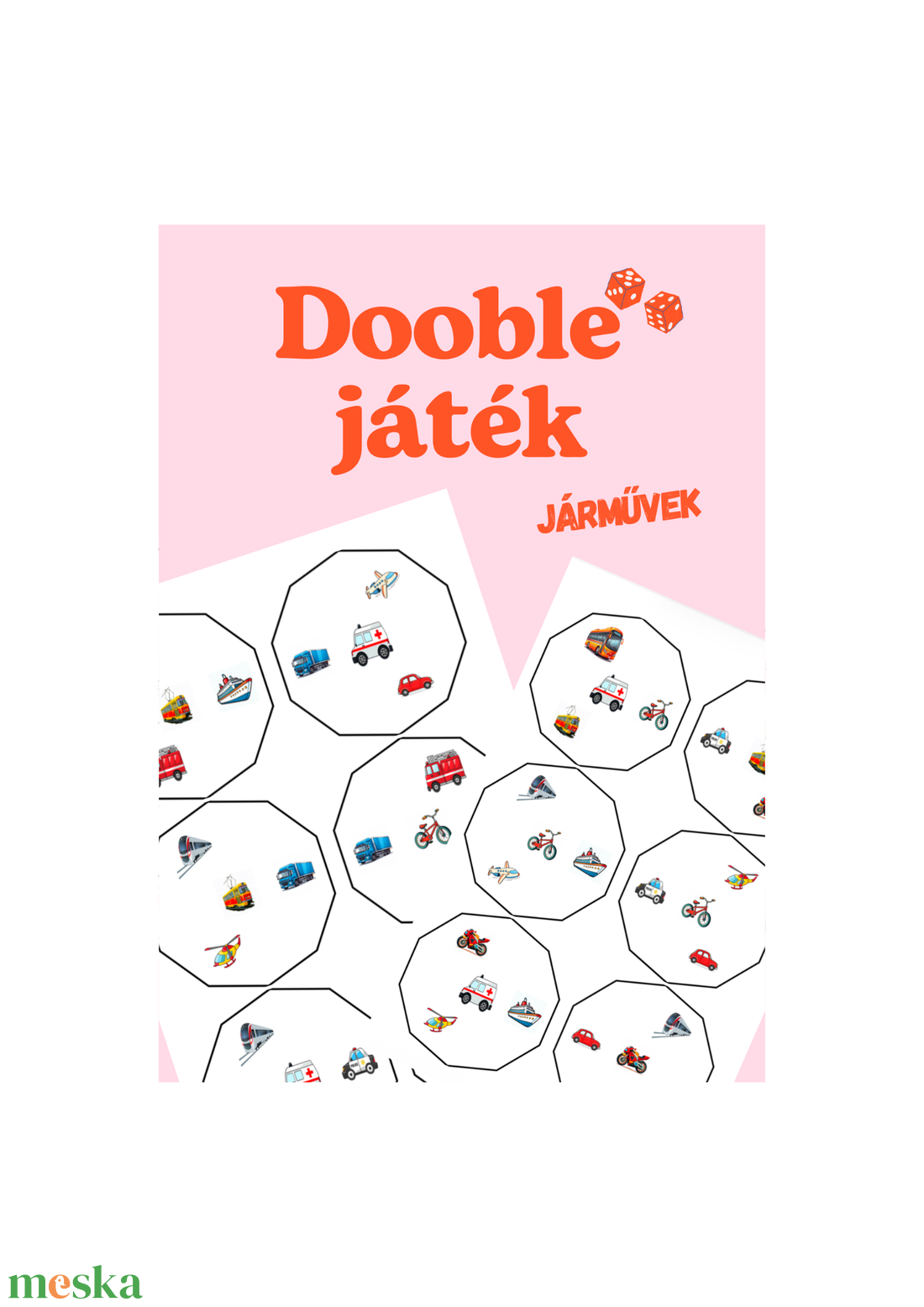 Dooble játék - járművek - játék & sport - készségfejlesztő és logikai játék - logikai játékok - Meska.hu