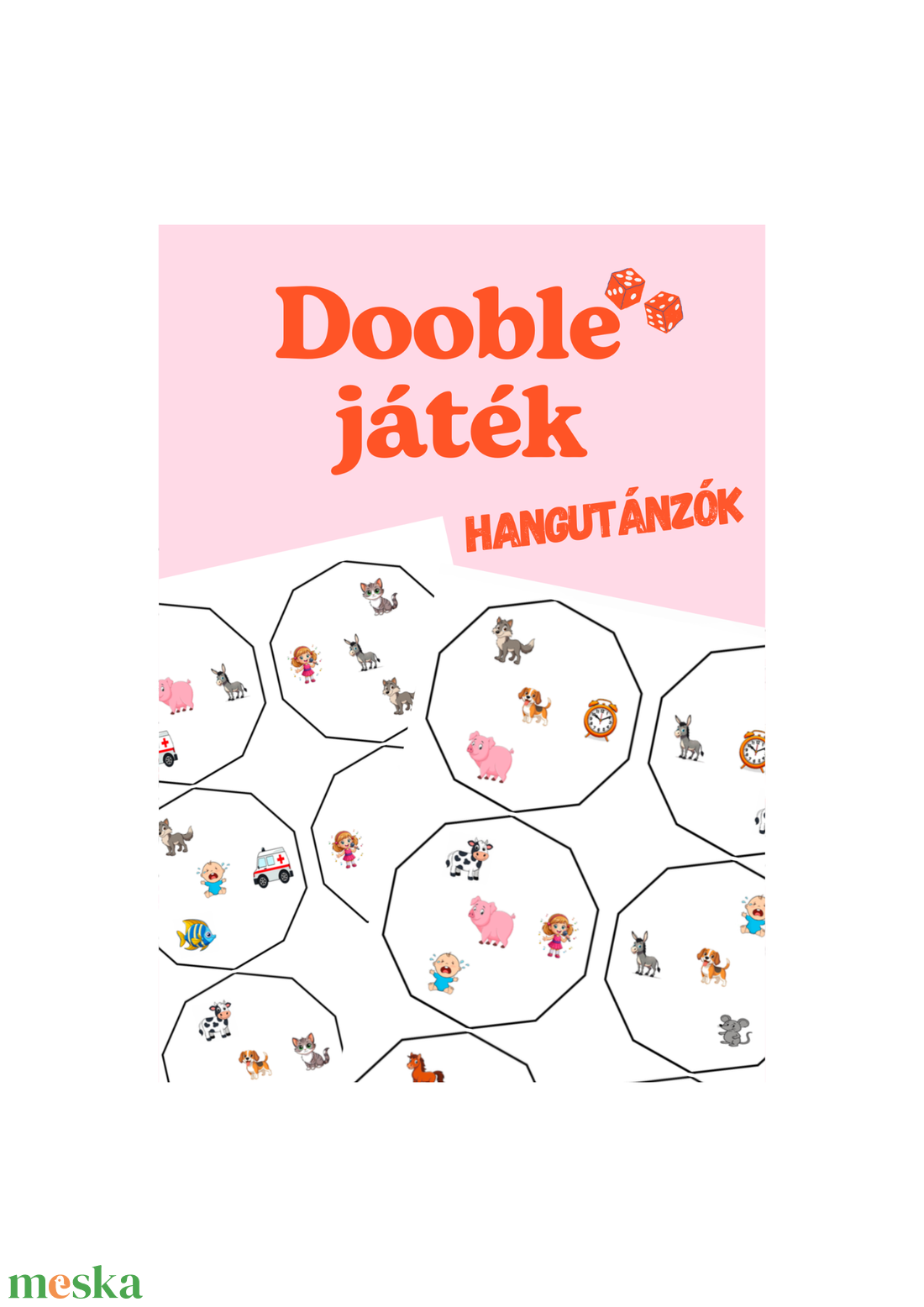 Dooble játék - hangutánzók - játék & sport - készségfejlesztő és logikai játék - logikai játékok - Meska.hu