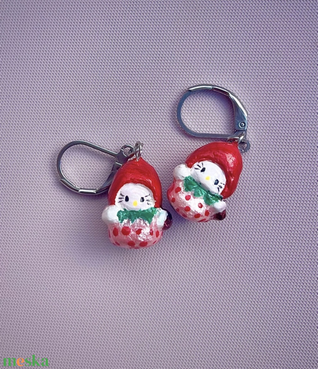 Hello Kitty fülbevaló - ékszer - fülbevaló - lógó fülbevaló - Meska.hu Hello Kitty fülbevaló - ékszer - fülbevaló - lógó fülbevaló - Meska.hu