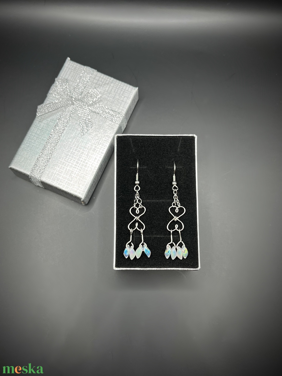 Miyuki gyöngy fülbevaló  - ékszer - fülbevaló - lógó fülbevaló - Meska.hu