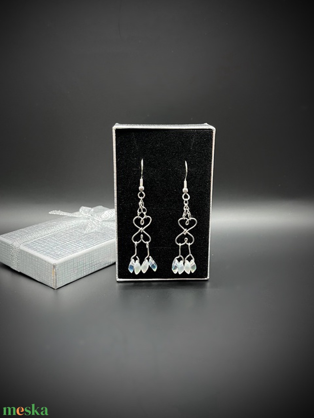 Miyuki gyöngy fülbevaló  - ékszer - fülbevaló - lógó fülbevaló - Meska.hu