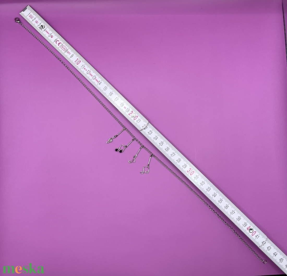 Hangjegy nyaklánc  - ékszer - nyaklánc - medálos nyaklánc - Meska.hu