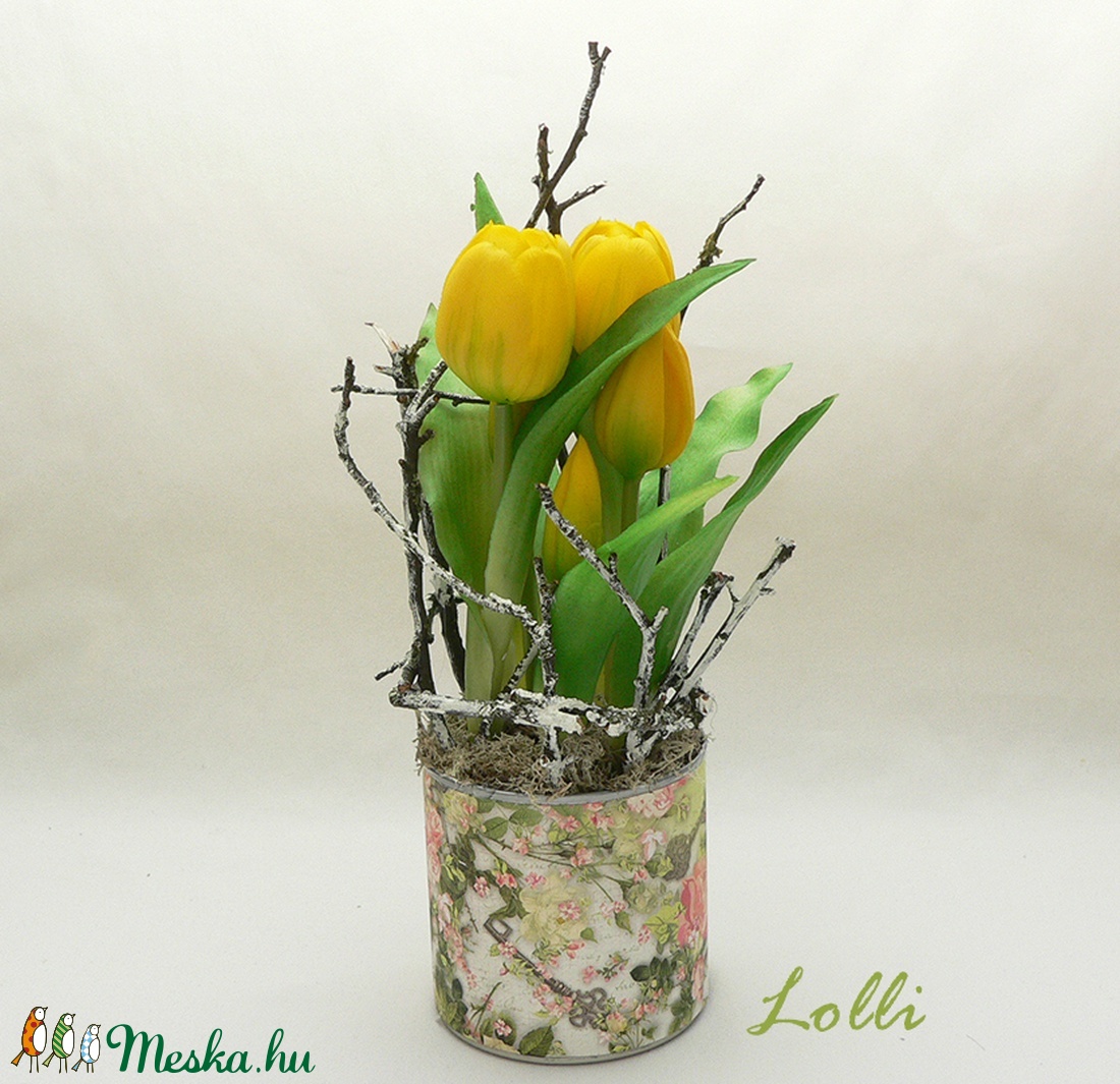 Cserepes élethű tulipán sárga - otthon & életmód - dekoráció - Meska.hu Cserepes élethű tulipán sárga - otthon & életmód - dekoráció - Meska.hu