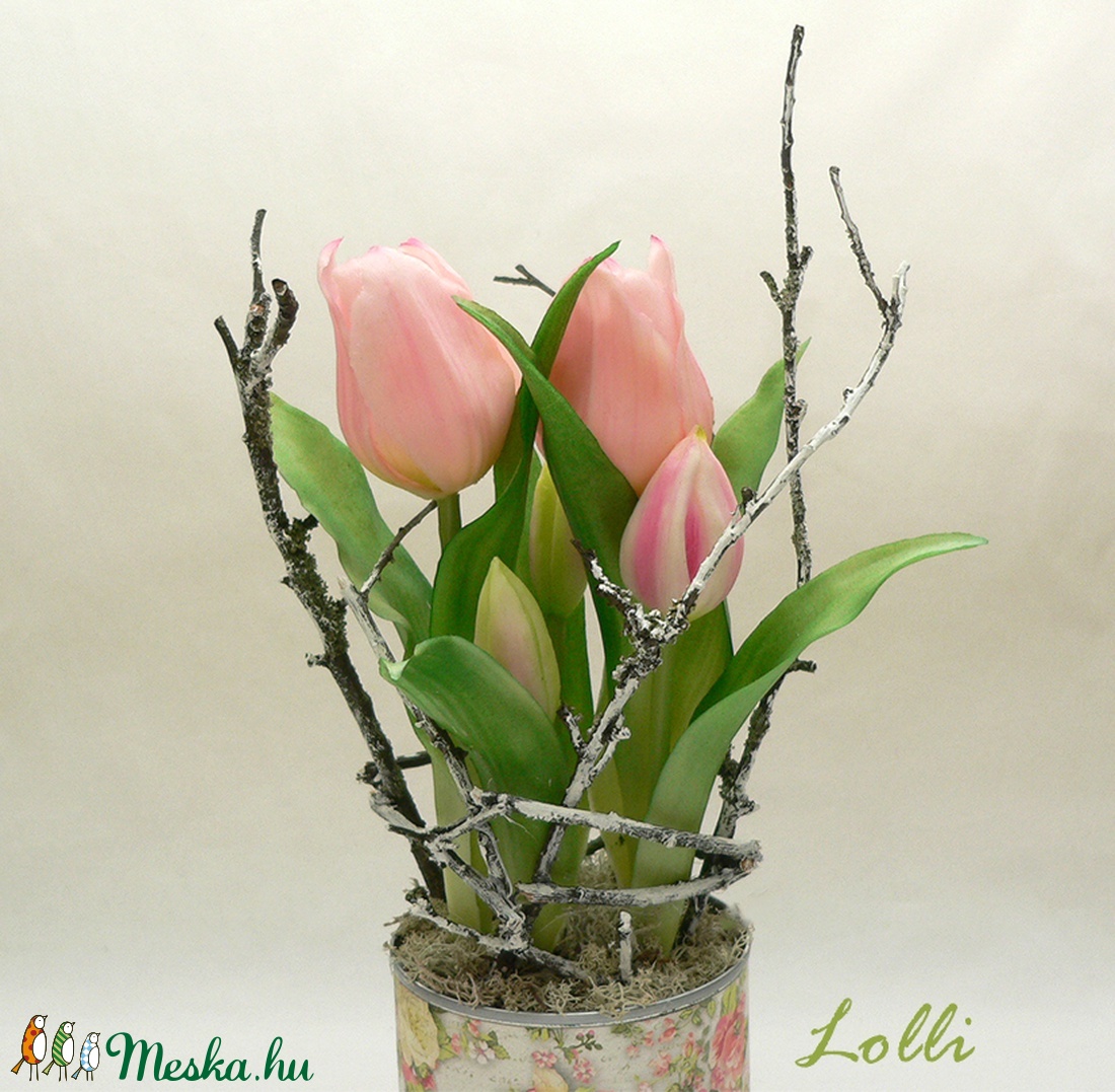 Cserepes élethű tulipán rózsaszín - otthon & életmód - dekoráció - Meska.hu Cserepes élethű tulipán rózsaszín - otthon & életmód - dekoráció - Meska.hu