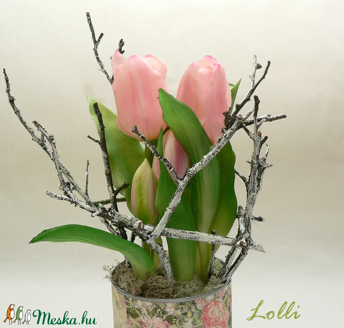 Cserepes élethű tulipán rózsaszín - otthon & életmód - dekoráció - Meska.hu Cserepes élethű tulipán rózsaszín - otthon & életmód - dekoráció - Meska.hu
