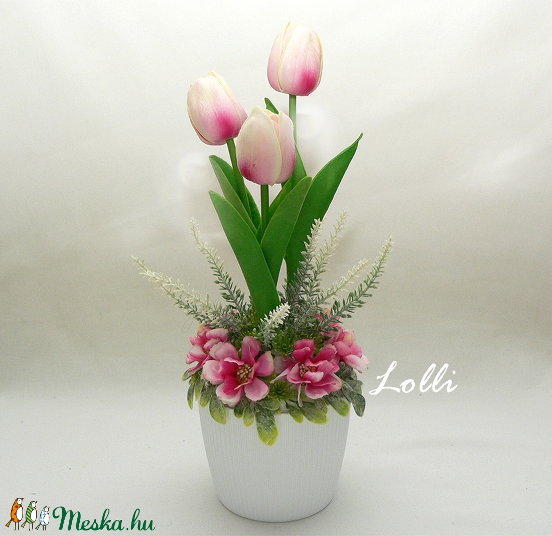 Cserepes mű tulipán pinkes - otthon & életmód - dekoráció - Meska.hu Cserepes mű tulipán pinkes - otthon & életmód - dekoráció - Meska.hu