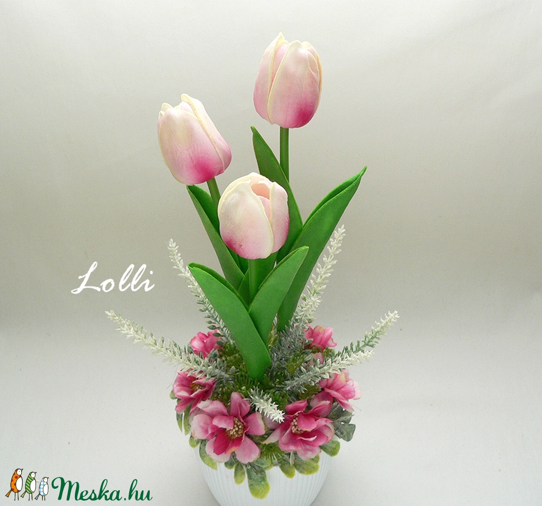 Cserepes mű tulipán pinkes - otthon & életmód - dekoráció - Meska.hu Cserepes mű tulipán pinkes - otthon & életmód - dekoráció - Meska.hu