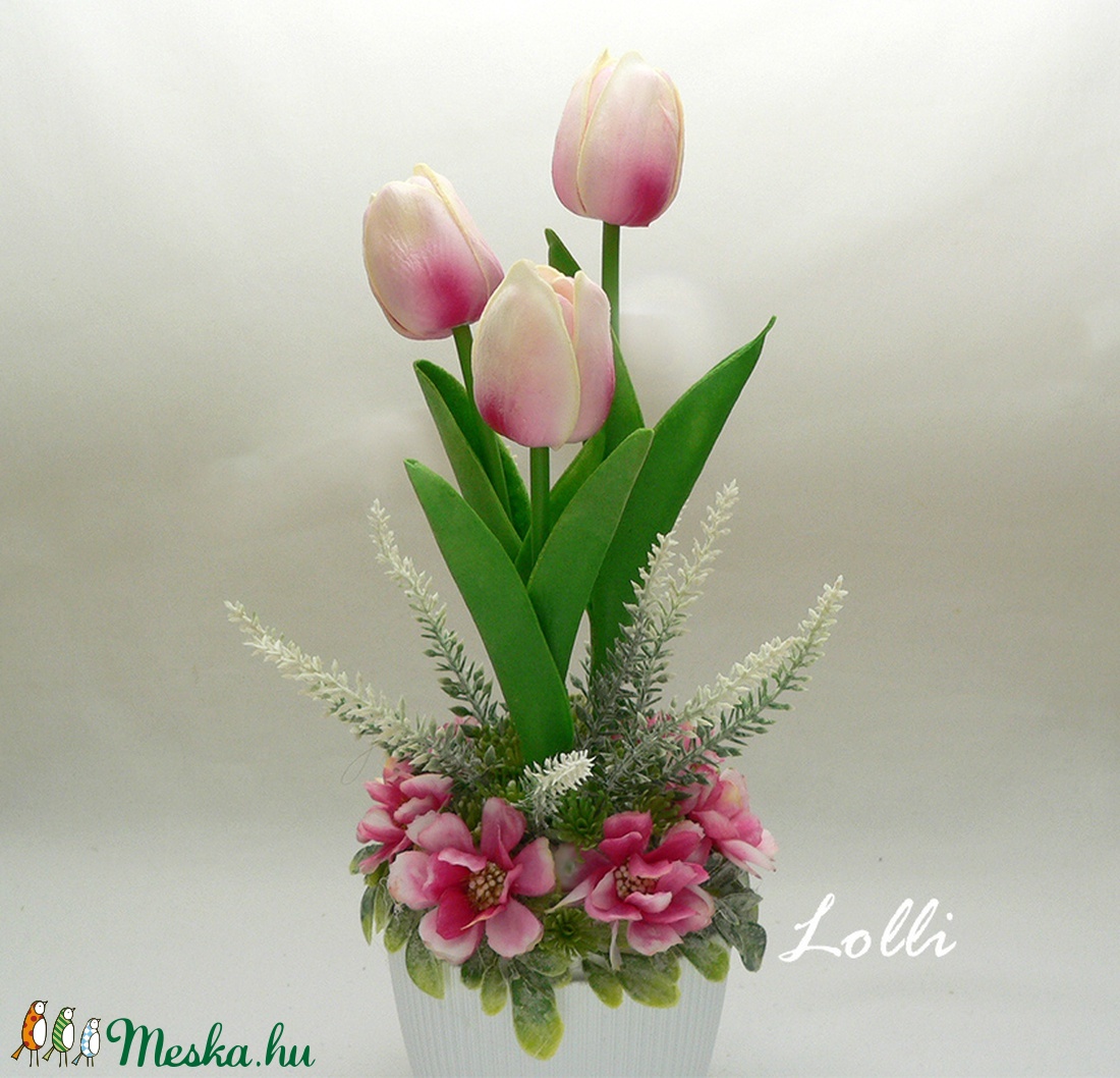 Cserepes mű tulipán pinkes - otthon & életmód - dekoráció - Meska.hu Cserepes mű tulipán pinkes - otthon & életmód - dekoráció - Meska.hu