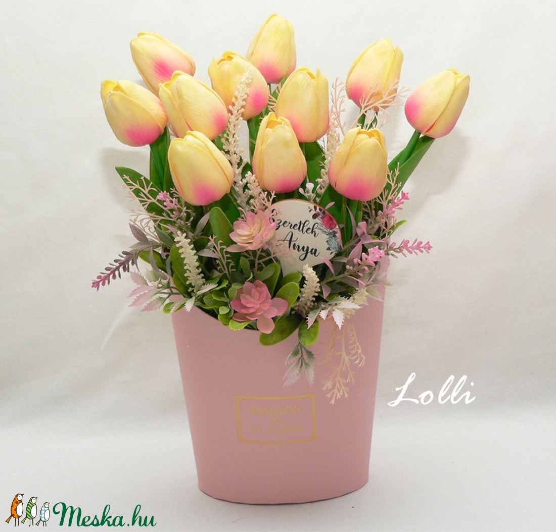 Tulipán selyemvirágdoboz - otthon & életmód - dekoráció - Meska.hu Tulipán selyemvirágdoboz - otthon & életmód - dekoráció - Meska.hu