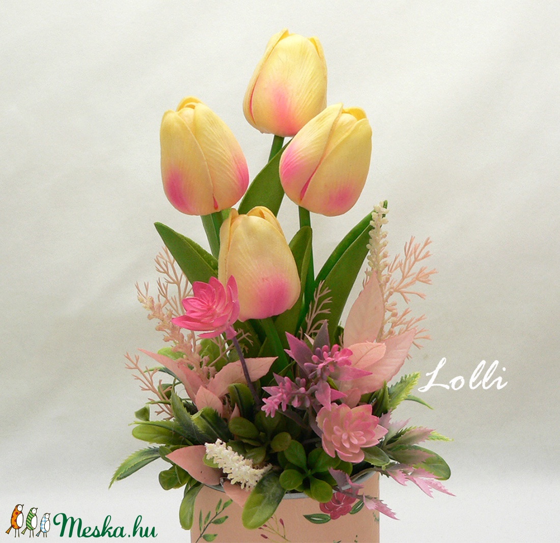 Tulipán selyemvirágdísz - otthon & életmód - dekoráció - Meska.hu Tulipán selyemvirágdísz - otthon & életmód - dekoráció - Meska.hu