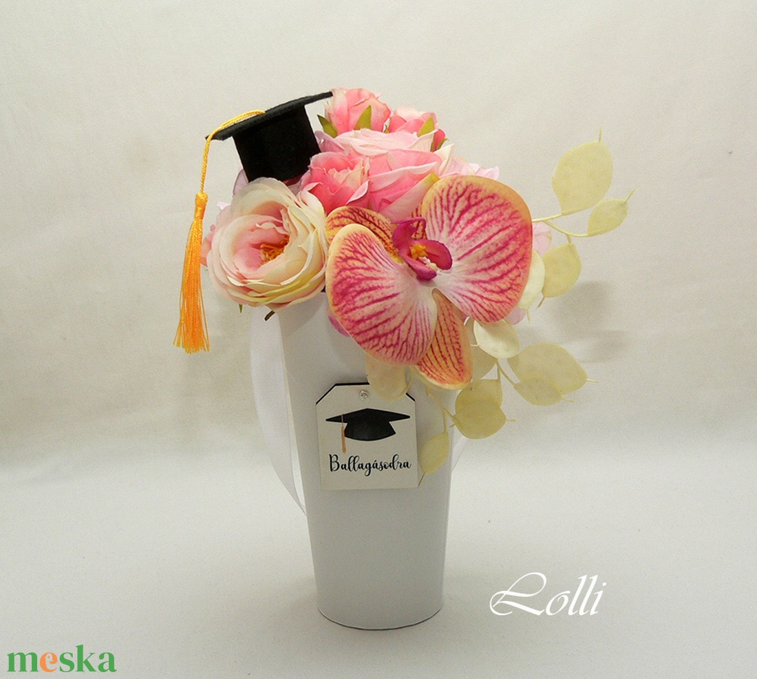 Pink orchideás ballagási kistáska csokor - otthon & lakás - dekoráció - virágdísz és tartó - csokor & virágdísz - Meska.hu Pink orchideás ballagási kistáska csokor - otthon & lakás - dekoráció - virágdísz és tartó - csokor & virágdísz - Meska.hu