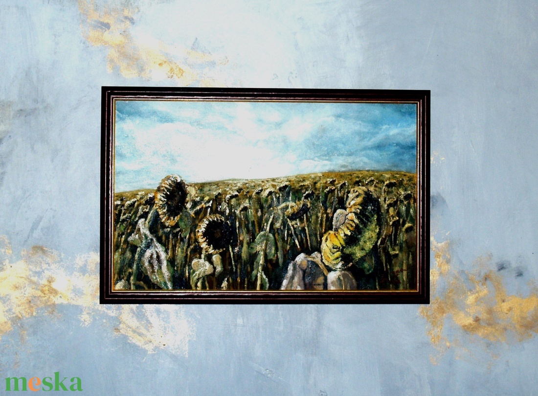 Őszi hangulat-olaj festmény kerettel - művészet - festmény - olajfestmény - Meska.hu
