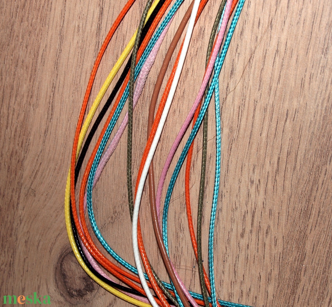 Viaszolt zsinór, organza nyaklánc alap 23 db - kellékek & szerszámok - gyöngyfűzés kellékek - egyéb alkatrész - Meska.hu Viaszolt zsinór, organza nyaklánc alap 23 db - kellékek & szerszámok - gyöngyfűzés kellékek - egyéb alkatrész - Meska.hu