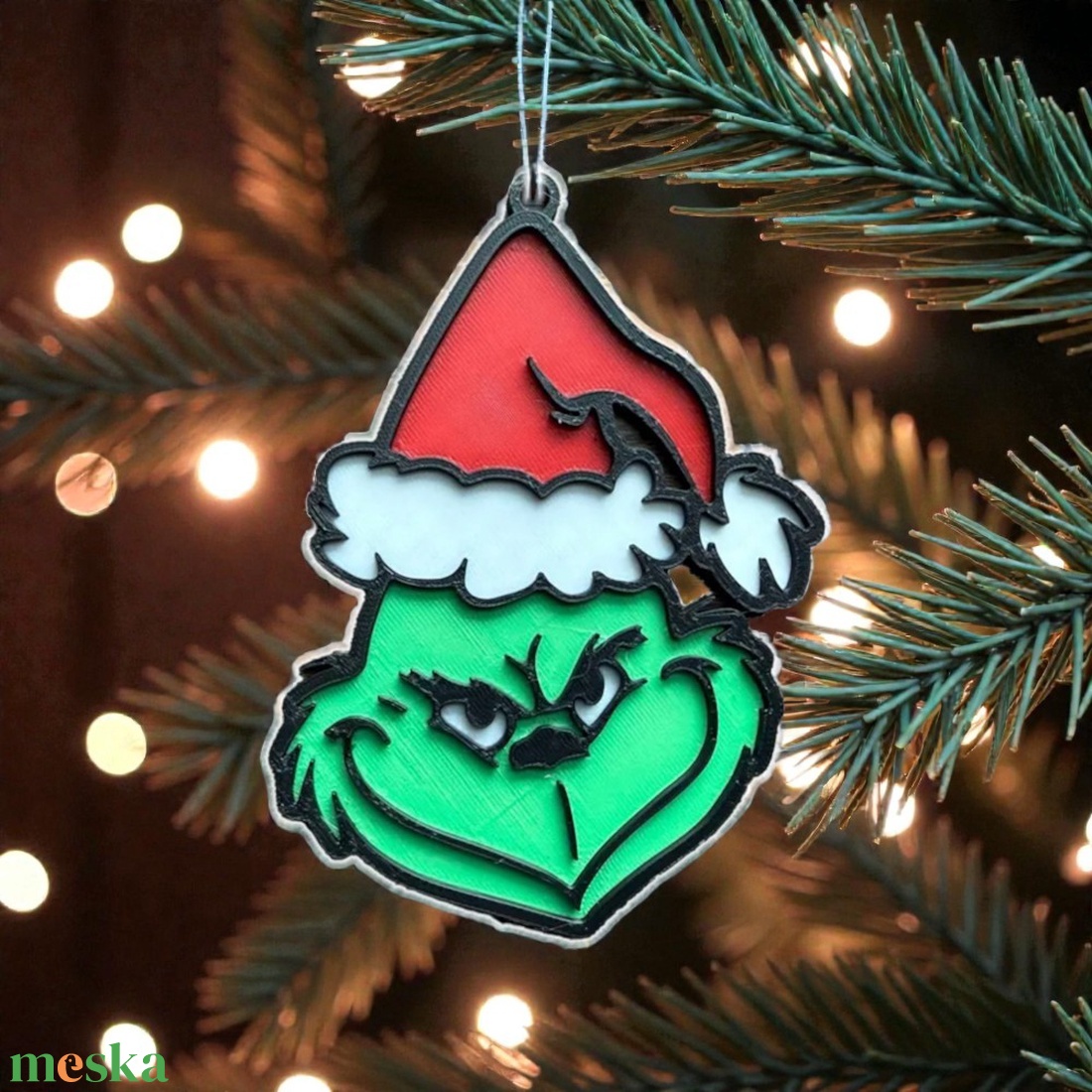 Grinch karácsonyfadísz - karácsony - karácsonyi lakásdekoráció - karácsonyfadíszek - Meska.hu