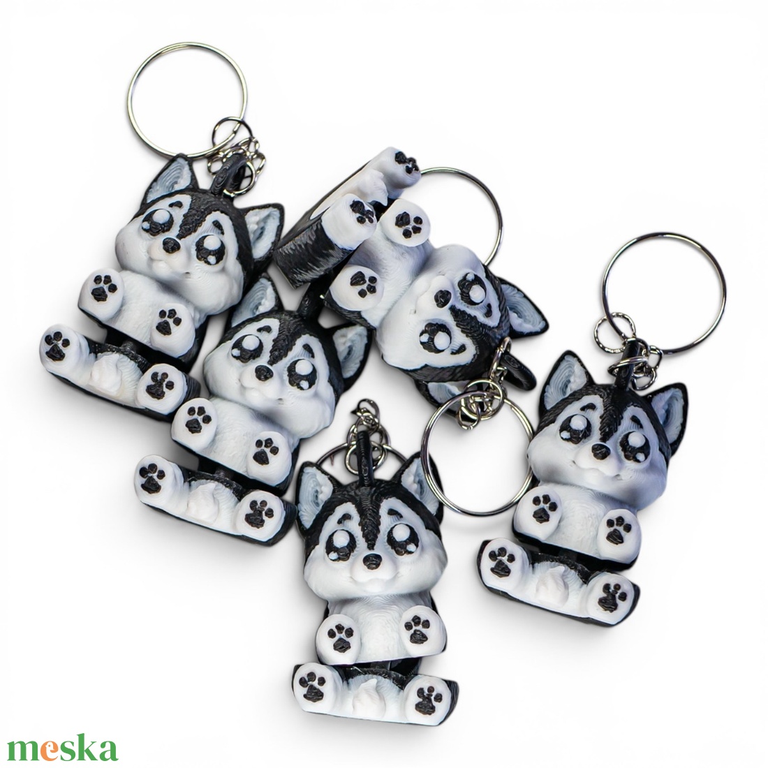 Flexibilis husky kulcstartó - táska & tok - kulcstartó & táskadísz - kulcstartó - Meska.hu