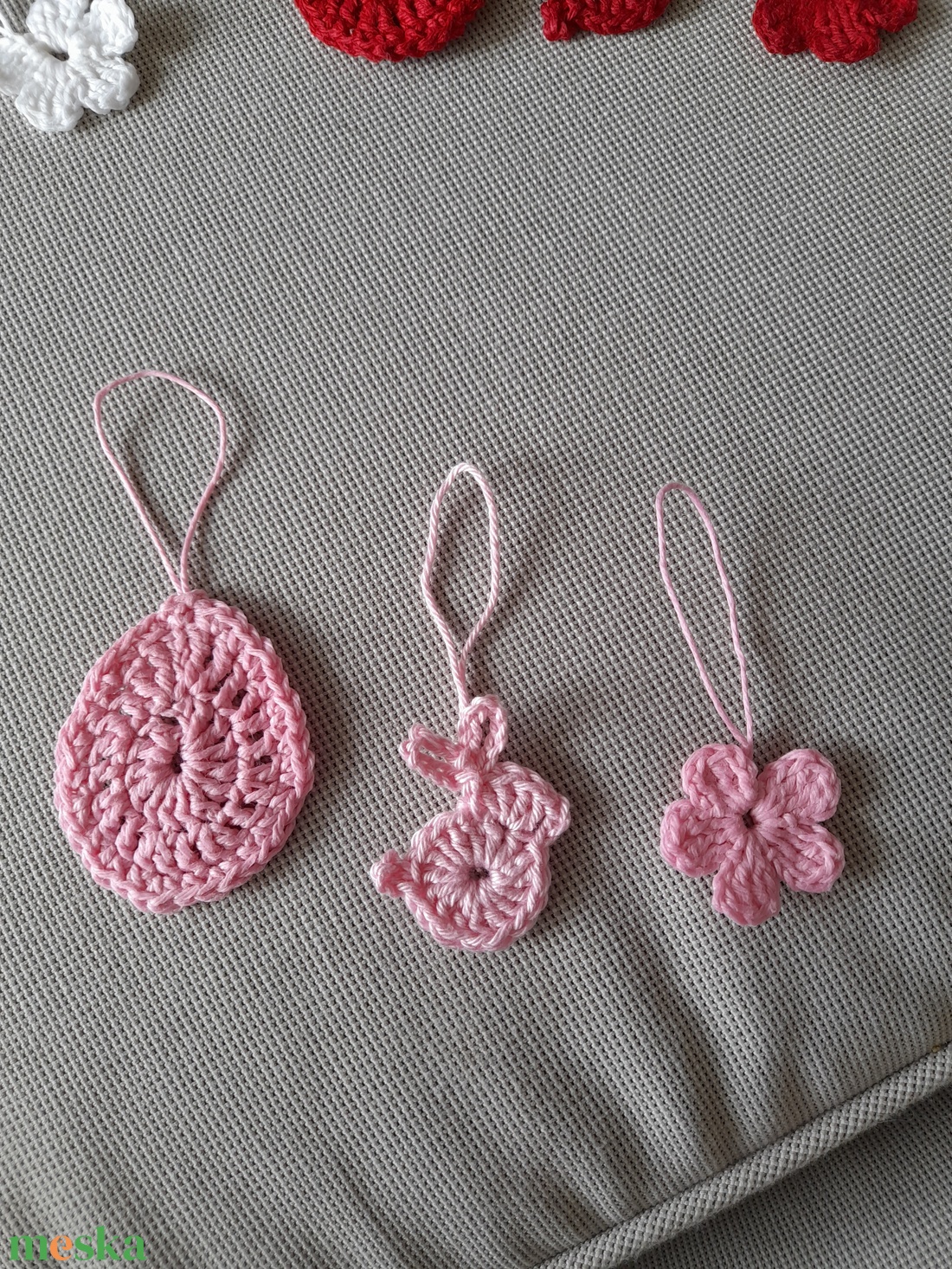 Húsvéti horgolt dekor - otthon & életmód - dekoráció - asztal és polc dekoráció - asztal és polc dekoráció - Meska.hu