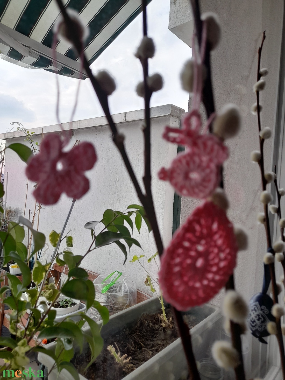 Húsvéti horgolt dekor - otthon & életmód - dekoráció - asztal és polc dekoráció - asztal és polc dekoráció - Meska.hu