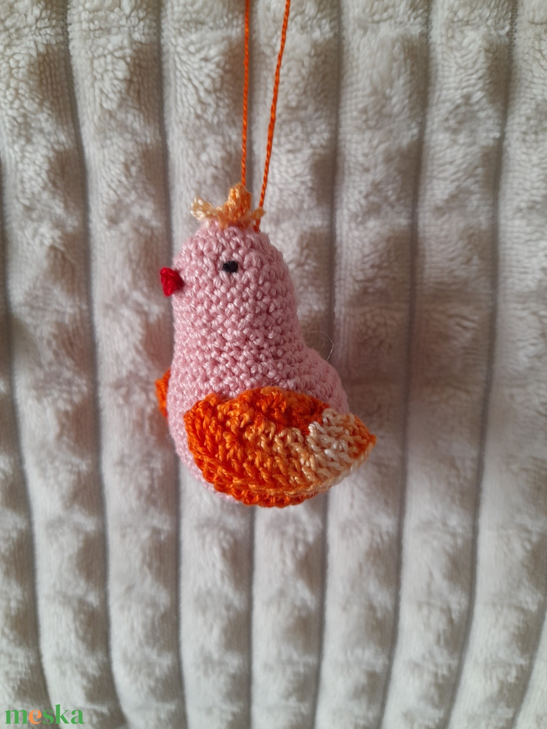 Mini madárka, horgolt - táska & tok - kulcstartó & táskadísz - táskadísz - Meska.hu