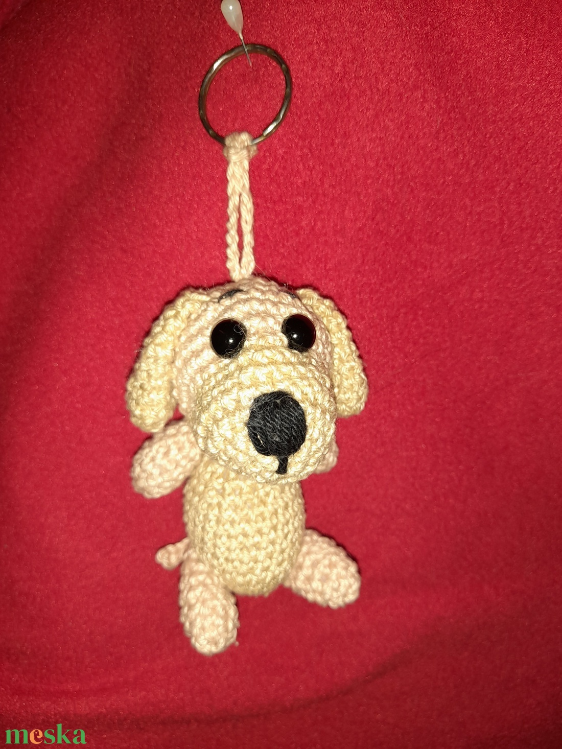 Horgolt kutyusok, kulcstartó  - játék & sport - plüssállat & játékfigura - béka - Meska.hu