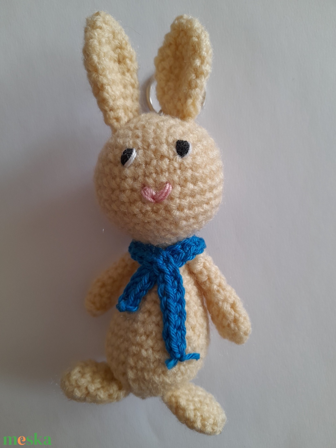 Nyuszi kulcstartó, vagy táskadísz - táska & tok - kulcstartó & táskadísz - táskaakasztó - Meska.hu