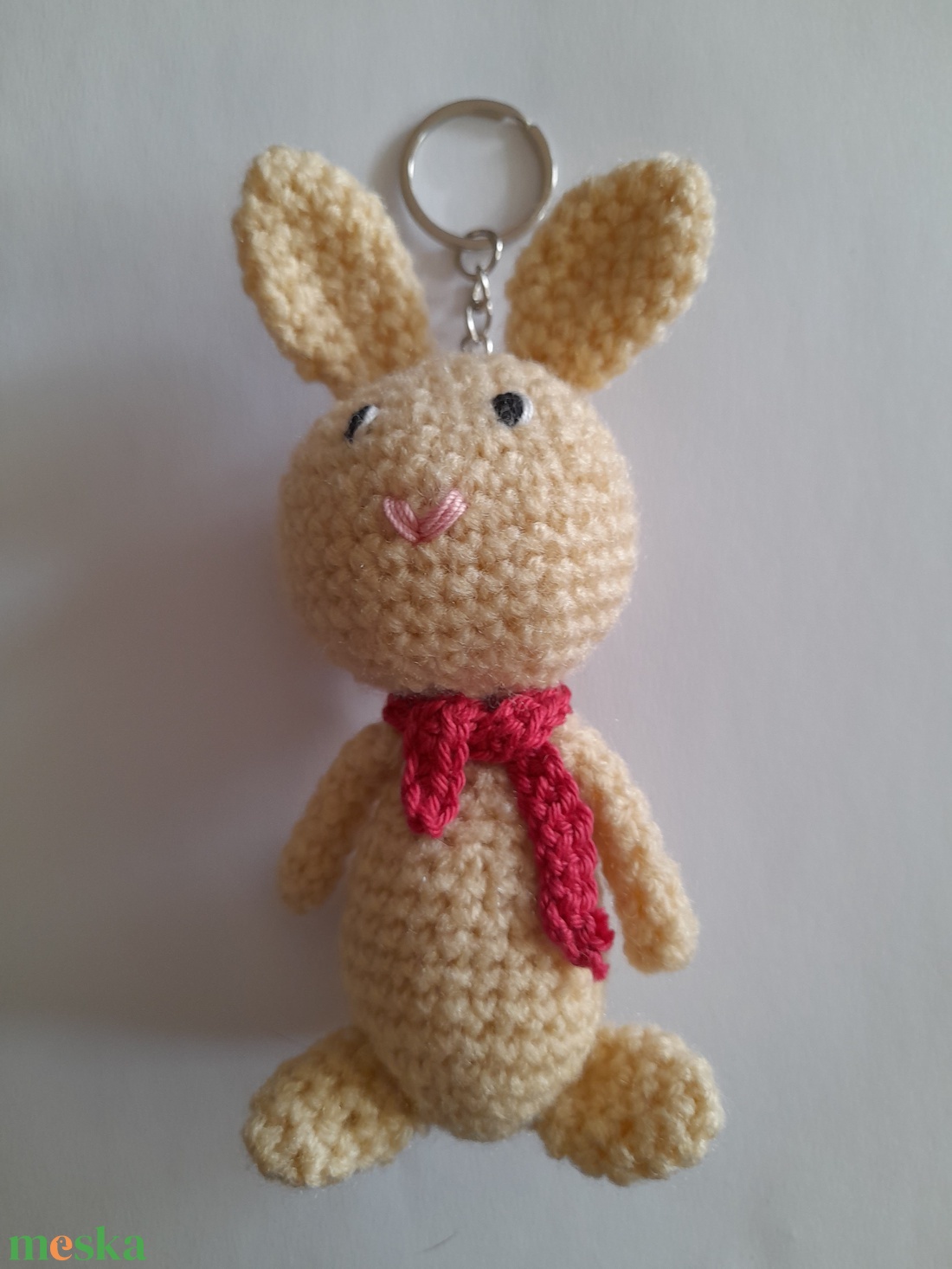 Nyuszi kulcstartó, vagy táskadísz - táska & tok - kulcstartó & táskadísz - táskaakasztó - Meska.hu