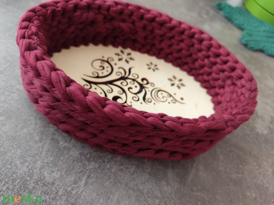 Karácsonyi kosárka  - otthon & életmód - tárolás & rendszerezés - tárolókosár - Meska.hu