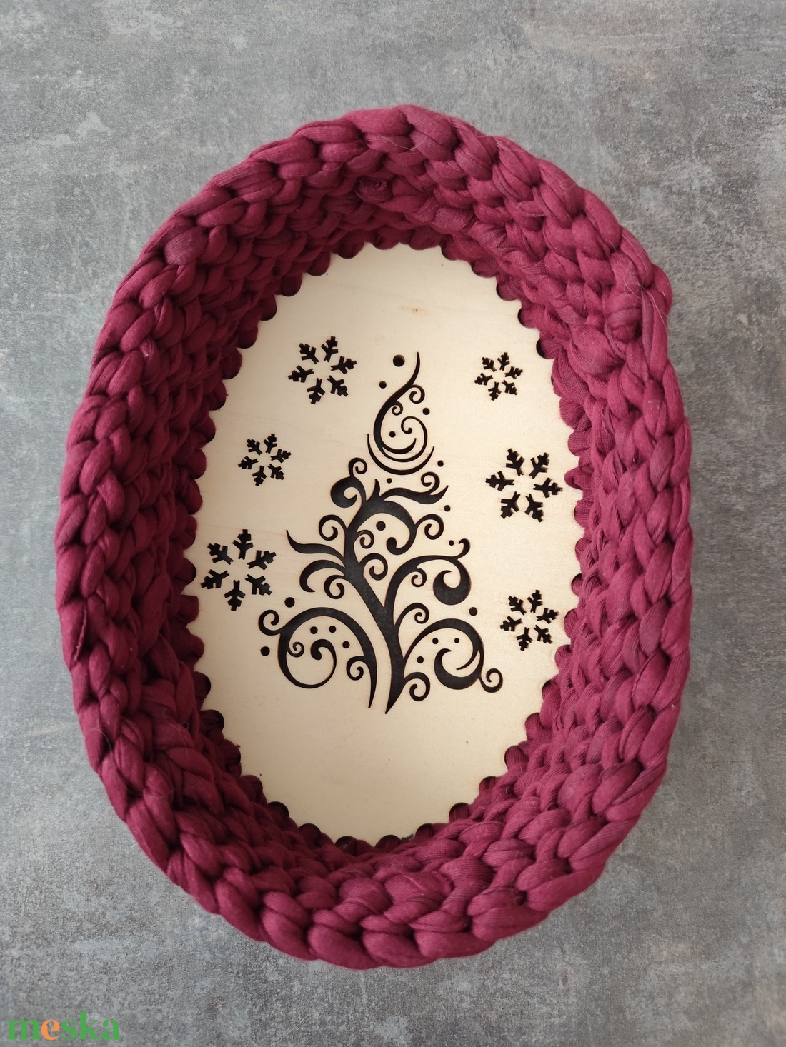 Karácsonyi kosárka  - otthon & életmód - tárolás & rendszerezés - tárolókosár - Meska.hu