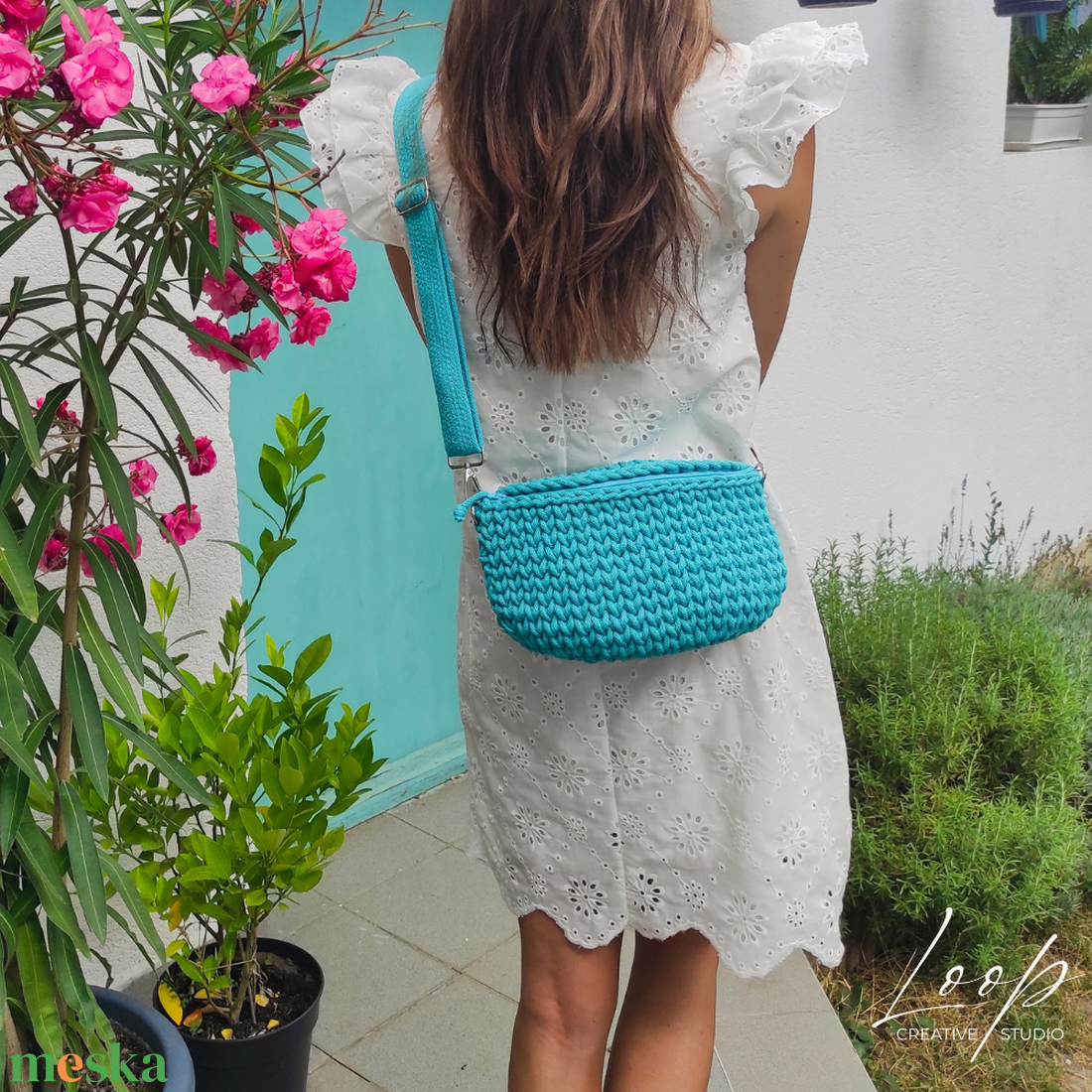 Masnis horgolt övtáska - táska & tok - kézitáska & válltáska - válltáska - Meska.hu