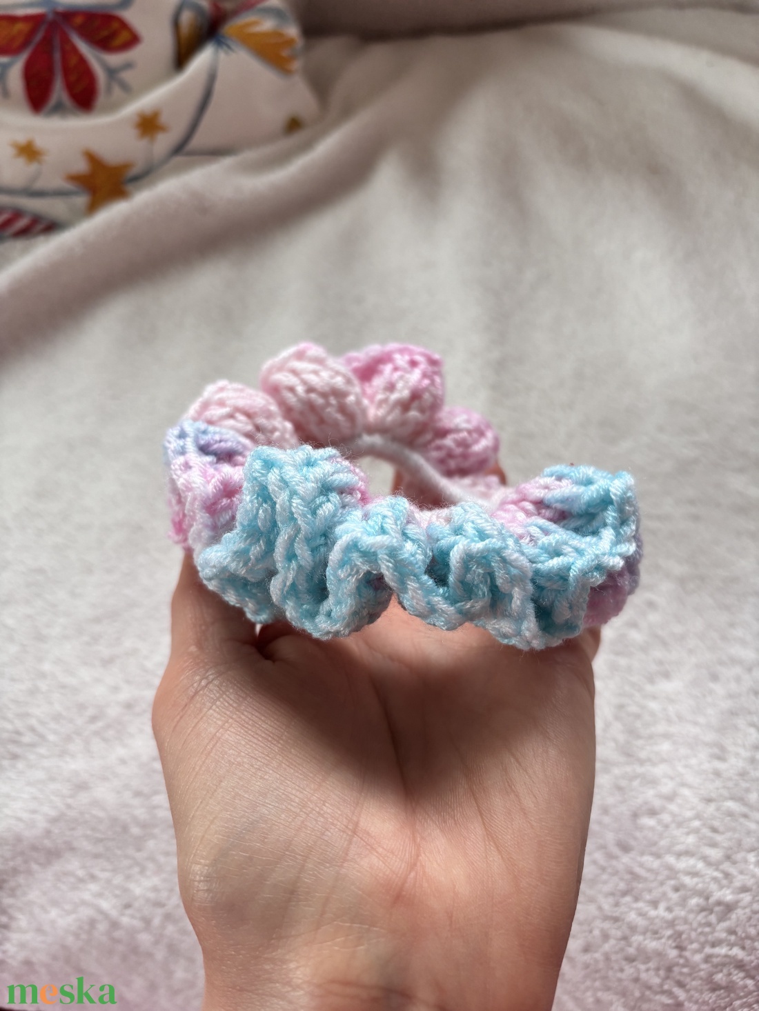 Horgolt hajgumi / crochet scrunchie - ruha & divat - hajdísz & hajcsat - hajgumi - Meska.hu