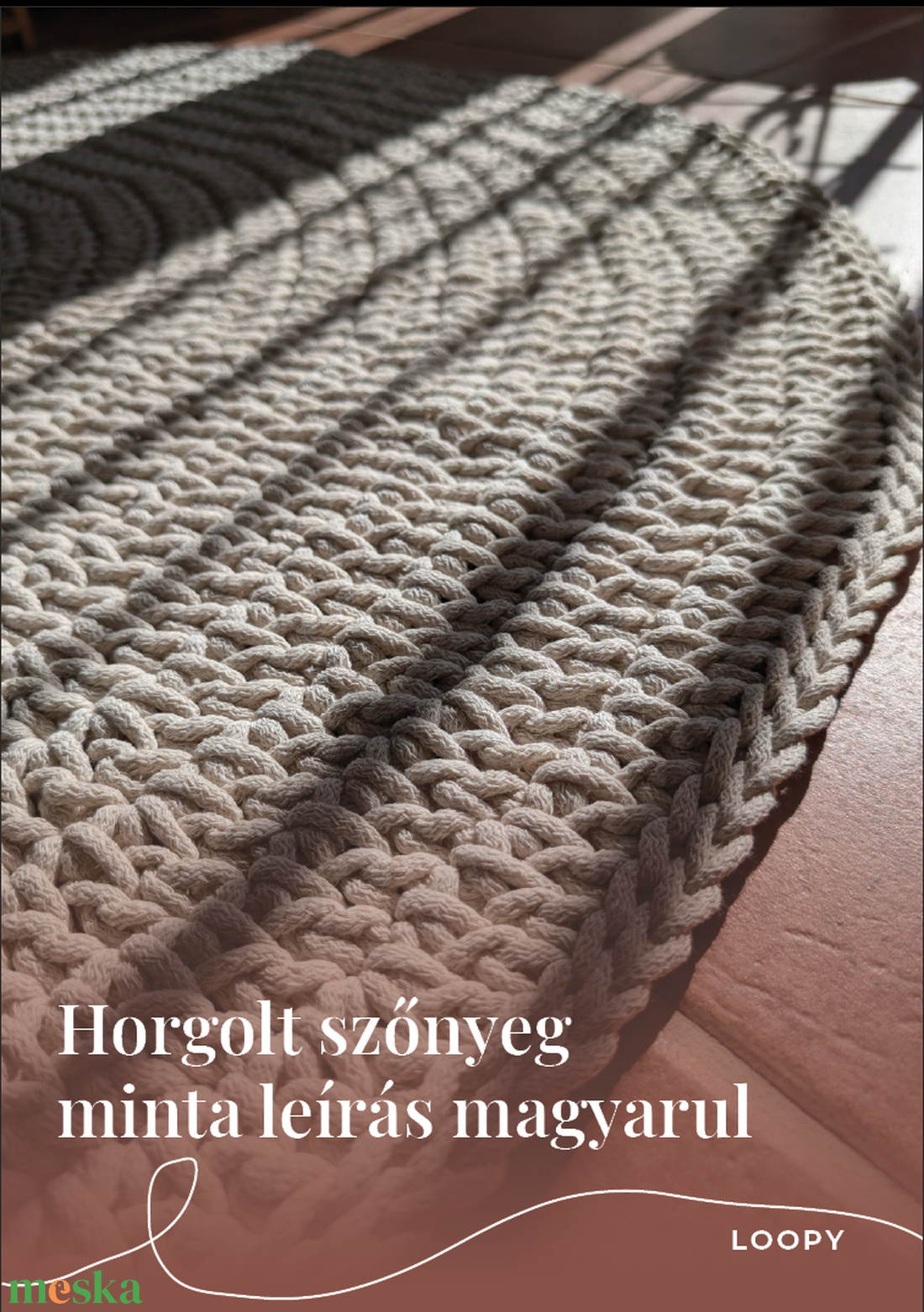 Horgolt kör alakú szőnyeg minta leírás  - diy (csináld magad) - szabásminta, útmutató - horgolási minta - Meska.hu