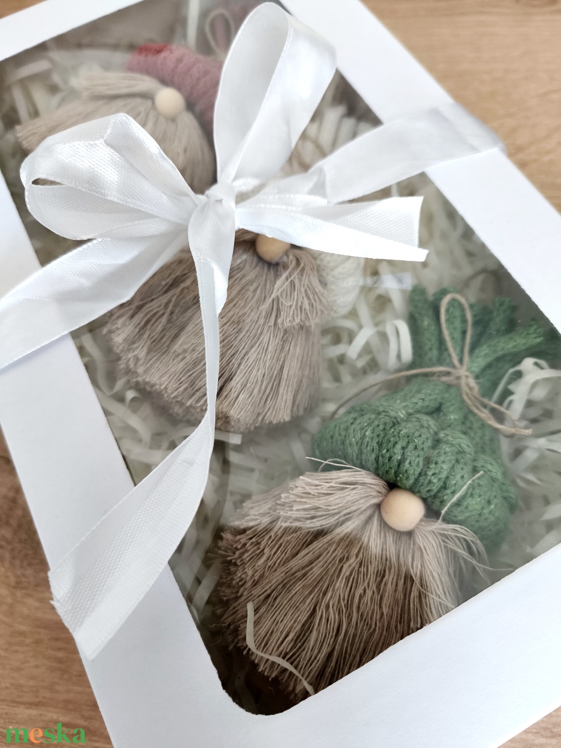Manó függődísz szett  - karácsony - karácsonyi lakásdekoráció - karácsonyfadíszek - Meska.hu