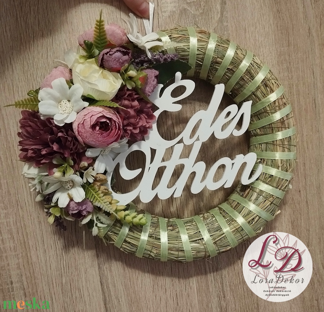 Édes otthon koszorú - otthon & életmód - dekoráció - ajtó- és ablak dekoráció - ajtódísz & kopogtató - Meska.hu Édes otthon koszorú - otthon & életmód - dekoráció - ajtó- és ablak dekoráció - ajtódísz & kopogtató - Meska.hu