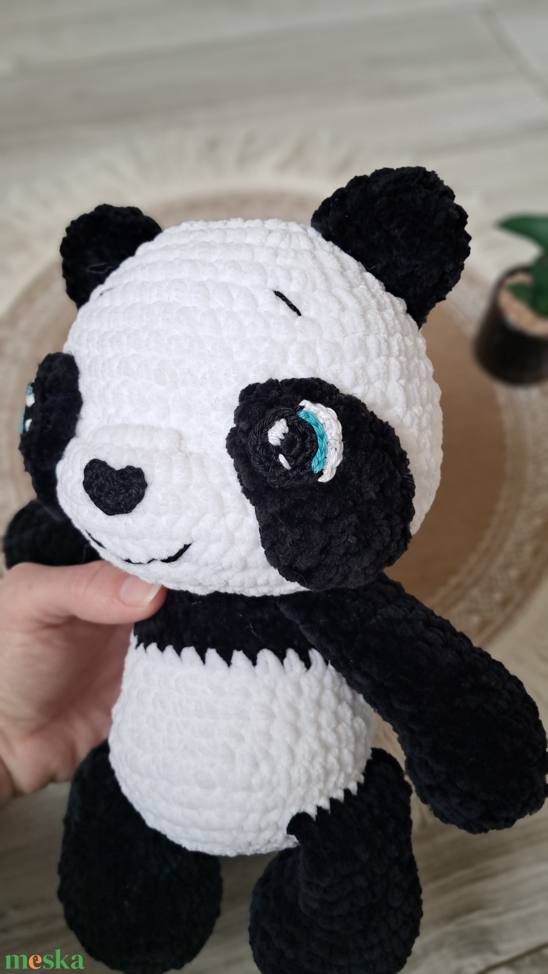 Horgolt panda - játék & sport - plüssállat & játékfigura - maci - Meska.hu Horgolt panda - játék & sport - plüssállat & játékfigura - maci - Meska.hu